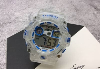 K-SPORT รุ่น W-H9004 นาฬิกาหญิง-ชาย แฟชั่น นาฬิกาข้อมือดิจิตอล ปลุกชั่วโมง กระดิ่ง แยกเวลาวันที่สัปดาห์ กันน้ำ El Backli