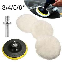 【cw】3456Inch Car Polishing Disc 6PcsSet For Polisher Machine Waxing Buffing Sponge Wool Wheel Car Paint Care Polisherhot