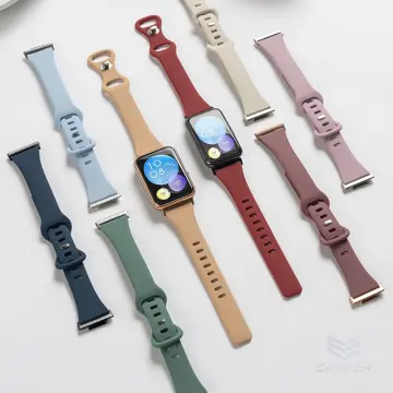 Dual-Color Huawei Watch Fit Silicone Sports Strap
