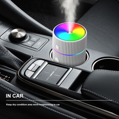 【DT】  hotCar Air Humidifier USB Aroma Diffuser Ultrasonic Essential Oil Diffuser with LED Car Air Purifier Aroma for Home Appliance