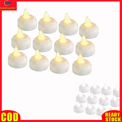 LeadingStar RC Authentic 12 Pack Waterproof Flameless Tealights Flickering Floating Tea Lights For Wedding Party Bath Hot Tub Spa Pool Pond