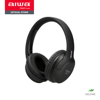 [ผ่อน 0%] AIWA NB-A23E Bluetooth Headphones หูฟังครอบหู น้ำหนักเบา กันน้ำระดับ IPX5