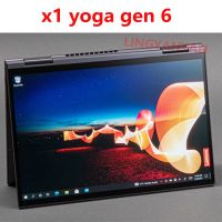 ชิ้นส่วนจอสัมผัสแอลซีดีของเครื่องแปลงดิจิทัล FHD WQHD สำหรับ Lenovo Thinkpad X1 Yoga Gen 6