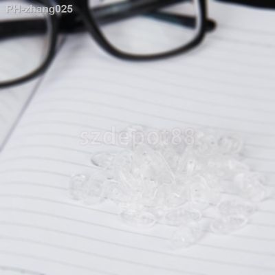 25 Pairs Screw In Soft Silicone non-slip Eyeglass Nose Pads Oval