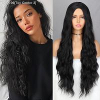 Black Blonde Long Wavy Wig Halloween Cosplay Wigs For Women Daily wear Natural Synthetic Wig High Temperature Fiber [ Hot sell ] Toy Center 2