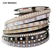 แถบไฟ LED WS2815 DC 12V 4Pin สัญญาณคู่5050 RGB IC สามารถระบุที่อยู่รายบุคคลได้พิกเซลเทปติดหลอดไฟ1ม. 5ม. 30 60 144 Led/m IP30 65 67