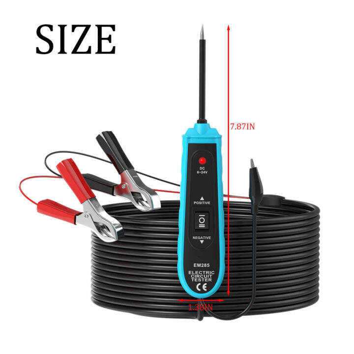 EM285 Automotive Electric Circuit Tester Car Electrical System Tester 624V Support Track and