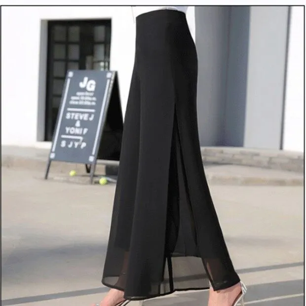 split leg palazzo pants