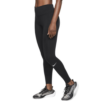 กางเกงวิ่งแบบรัดกล้ามเนื้อตัวท๊อป Nikeของแท้!!รุ่นEpic Luxe Mid-Rise Crop Pocket Running Leggings (CN8041-010)