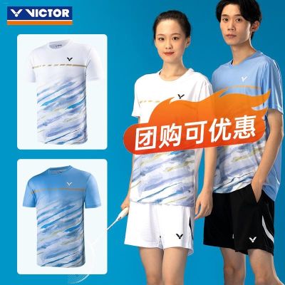 Victor Victory ชุดแบดมินตัน Victor 21038ชุดกีฬาแขนกุด T20038 29038แฟชั่นเกมมืออาชีพ