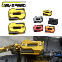 SEMSPEED 2ชิ้นรถจักรยานยนต์ CNC เบรคหน้าฝาครอบน้ำมัน Master ถังน้ำมันถ้วยอ่างเก็บน้ำสำหรับ Honda ADV160 ADV 160 2022-2023