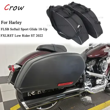 HogWorkz Black Pearl Softail Standard Saddlebag Conversion Kit w Black  Hardware  HW167311 HarleyDavidson Motorcycle  Dennis Kirk