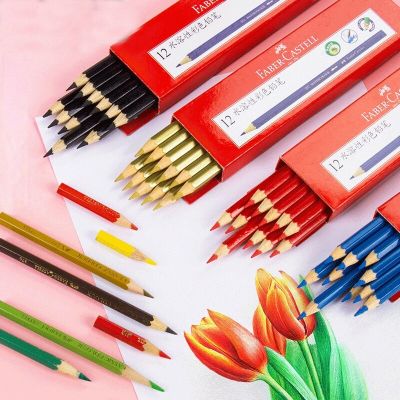 12pcs/box Professional Colored Pencil Drawing Set Professional School Art Supplies Gold Red Blue Black Four Colors Optional
