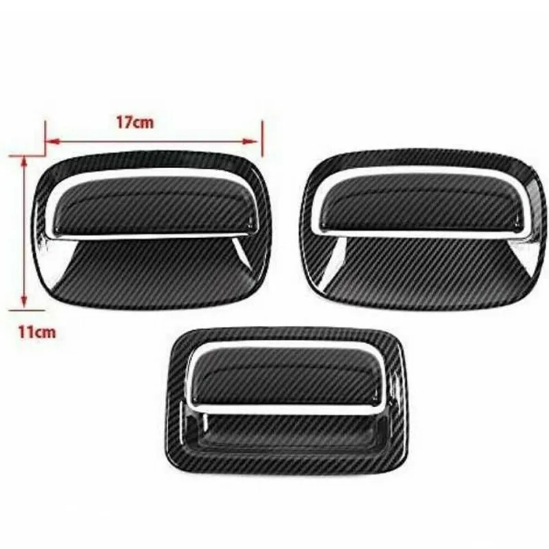 Door Handle Shell Outer Door Handle Decoration Cover ABS Carbon