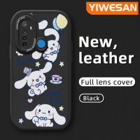 YIWESAN เคสสำหรับ Realme 5 5i 5S 6i 6 6S 6 Pro Narzo เคสลายการ์ตูนน่ารัก Cinnamoroll แฟชั่นลายดีไซน์ใหม่หนังเคสซิลิโคนนิ่มกันกระแทกเต็มเลนส์เคสป้องกันกล้อง