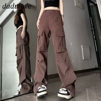 COD DaDulove New American Ins Retro Multi-pocket Overalls Womens High Waist Niche Wide-leg Pants Trousers