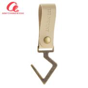 New Arrival Metal Camp Buckle PU Leather Outdoor Camping Hooks Retro