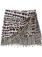 【CC】☬◘  Womens Print Sarong Skirt Faldas Mujer Female Beading Tassel Vestidos Skirts