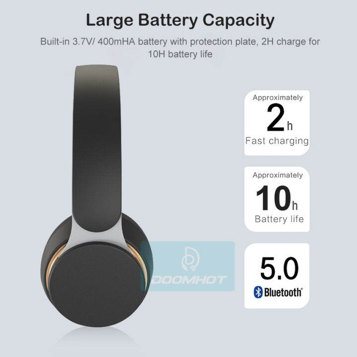 doomhot-ไร้สาย-bluetooth5-0หูฟังสวมหูหูฟังสเตอริโอชุดหูฟังหูฟังลดเสียงรบกวนการออกแบบพับได้แบบมีสาย-wireless-หูฟังสเตอริโอพร้อมไมโครโฟน-bass-หูฟังสเตอริโอ