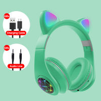 Cat Ears Earphones Wireless Headphones Music Stereo Blue-tooth Headphone With Mic Children Daughter fone Gamer Headset Kid Gifts