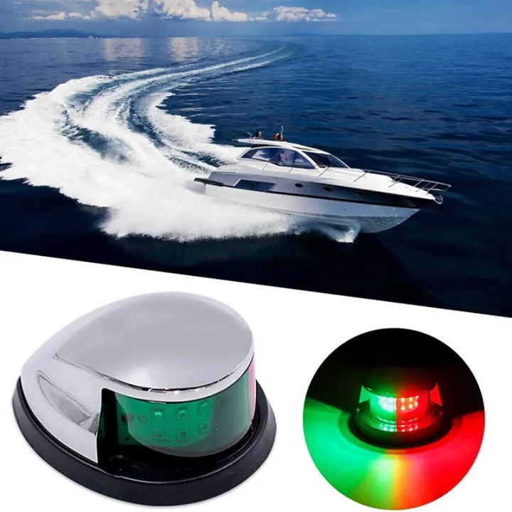 Boat Lights Red and Green 12V Led Arch Navigation Light Sailing Signal ...