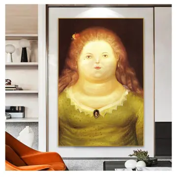 Painting Botero Mona Lisa – Decoartions