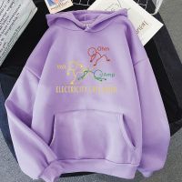 Electricity Explained Graphic Hoodies Harajuku Print Sweatshirt Men/Hip Hop Manga/Comic Casual Four Seasons O-Neck Gothic Size XS-4XL