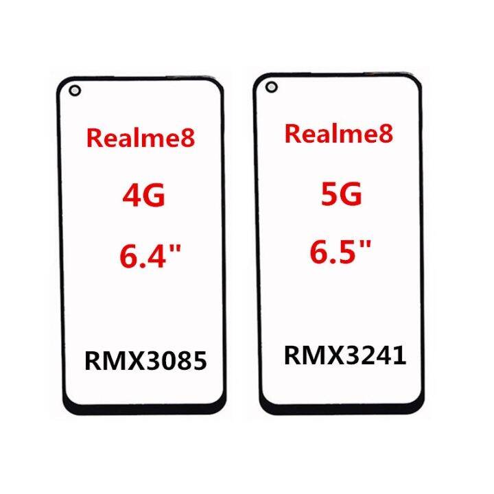 หน้าจอด้านหน้า-oca-ชิ้นส่วนอะไหล่กระจกสำหรับ-realme-5-5i-5s-pro-6-6i-6s-7-7i-7pro-8-8-pro-แสดงสัมผัสแผงแอลซีดี