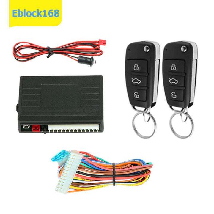 Universal Car Door Lock Keyless Entry System Remote Central Control Box Kit With Trunk Release