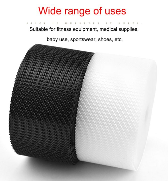 1meter-20-25-30-50-100mm-high-quality-strong-adhesive-hook-loop-fastener-tape-strip-nylon-sticker-velcros-for-sewing-diy-no-glue