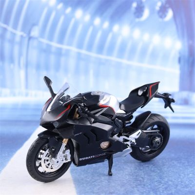 1:12 DUCATI V4S Motorcycle High Simulation Diecast Metal Alloy Model Car Sound Light Collection Kids Toy Gifts M17