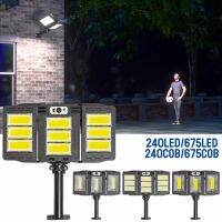 NEW2023 6000K Solar Street Light Outdoor Wall Lamp Waterproof LED With 3 Modes Motion Sensor Lights Sunlight for Garden Yard Str