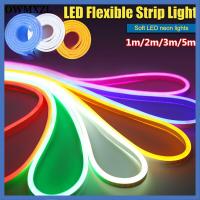 OWMXZL SMD2835 ป้ายโฆษณา โคมไฟกลางแจ้ง กันน้ำ แถบ LED ท่อซิลิโคน แสงนีออน