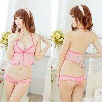 COD DSFGERTERYII [READY STOCK]Womens Lace Lingerie Bra and Panty Set Strappy Babydoll Bodysuit