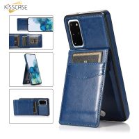 ❉ Leather Case For Samsung Galaxy S20 S21 S22 S23 Ultra Note 10 Plus Vertical Holder Phone Cover Shockproof Case Wallet Card Bag