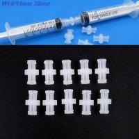 LJLJ-New 10pcs Plastic Female To Female Coupler Luer Syringe Connector Transparent For Pneumatic Parts