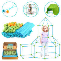 Technical Fort Building Blocks Kit Construction Set DIY Fortress Tunnels Tents Bricks 3D Play House Assemble Toys For Kids Gift