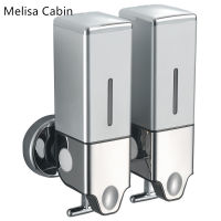 【MC】จำหน่ายสบู่เหลว Square Type Soap Dispensers Shampoo Shower Dispenser Wall Mount Hand Soap Dispenser for Bathroom