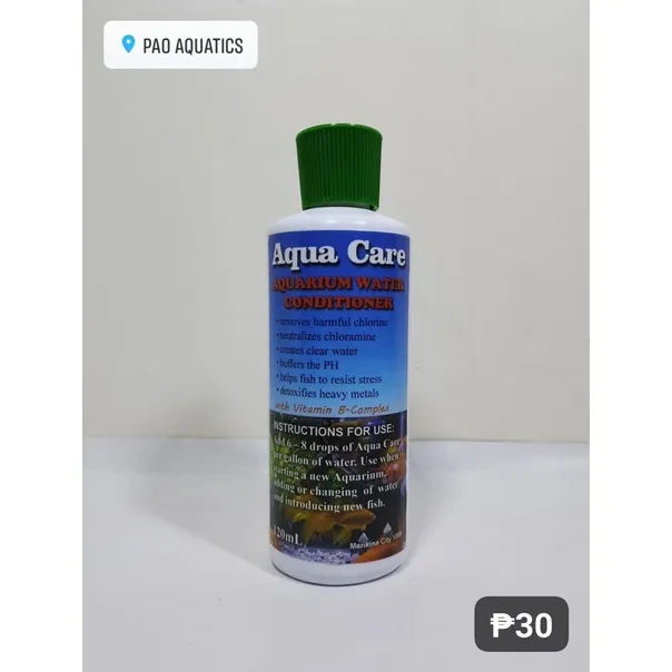 Aqua care 120ml aquarium water conditioner Lazada PH