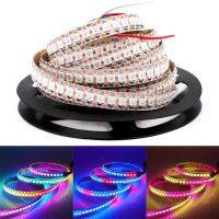 [Hot K] แถบไฟ LED WS2812B สีในฝันไฟกระแสตรง5โวลต์30/60/144แอลอีดี IP21 WS2812 IP65ไฟริบบิ้น RGB 5050อัจฉริยะสำหรับการตกแต่งบ้าน