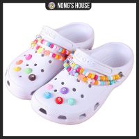 Nongs House-** พร้อมส่ง **[jibbitz] อุปกรณ์เสริมรองเท้า  สำหรับ crocs เครื่องประดับ M Bean Chain สีสันสดใส