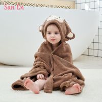 【DT】hot！ New Fashion Baby Hooded Soft Blanket Warm Sleeping Swaddle Wrap Infant Cartoon Bebe Boy Cloak Cape70x140