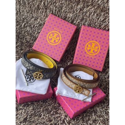 พร้อมส่ง📫 เข็มขัดผู้หญิง Tory burch t monogram jacquard belt