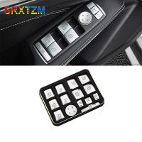 SRXTZM For Mercedes Benz W204 A B C E GLA CLA GLK GLE Class W204 W212 Car Window Glasses Lift Button Cover Switch Stickers Trim