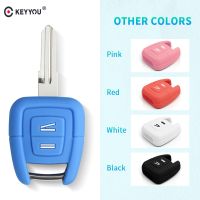 ▤ KEYYOU 30 sztuk silikonowe etui klucza samochodowego Case dla Opel Astra Zafira Vauxhall Vectra Omega klucz zdalny obudowa pilota brelok samochód stylizacji