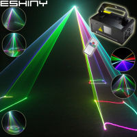 ESHINY RGB Laser Lines Beam Scans 400 Remote DMX DJ Dance Bar Coffee Xmas Home Party Disco Effect Lighting Light System B120N8