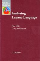 Bundanjai (หนังสือภาษา) Oxford Applied Linguistics Analysing Learner Language (P)