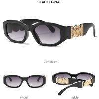 แฟชั่นใหม่ Versace แว่นกันแดด Unisex แว่นตากันแดดเลนส์บุคลิกภาพ