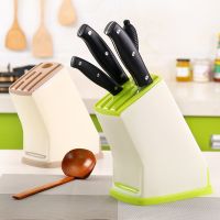 Kitchen Supplies Knife Holder Multifunction Draining Knives Storage Rack Kitchen Finisher Container Creative Tool Accessories