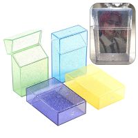 Transparent Storage Box Kawaii Stationery Blingbling Photo Card Holder Box Case Container Idol Kpop Albumes Photo Storage Ins